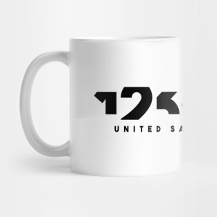 123.567. United Salsa Dancers. Black Edition. Mug